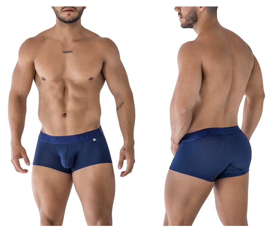 Xtremen 91209B Mens Soft and Supple Microfiber Trunks Navy