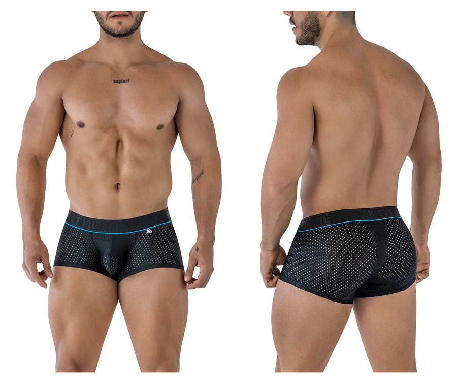 Xtremen 91212B Mens Breathable Microfiber Trunks Black