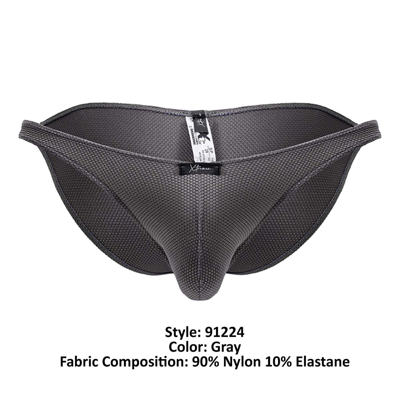 Xtremen 91224 Male Microfiber Modern & Sexy Bikini Gray