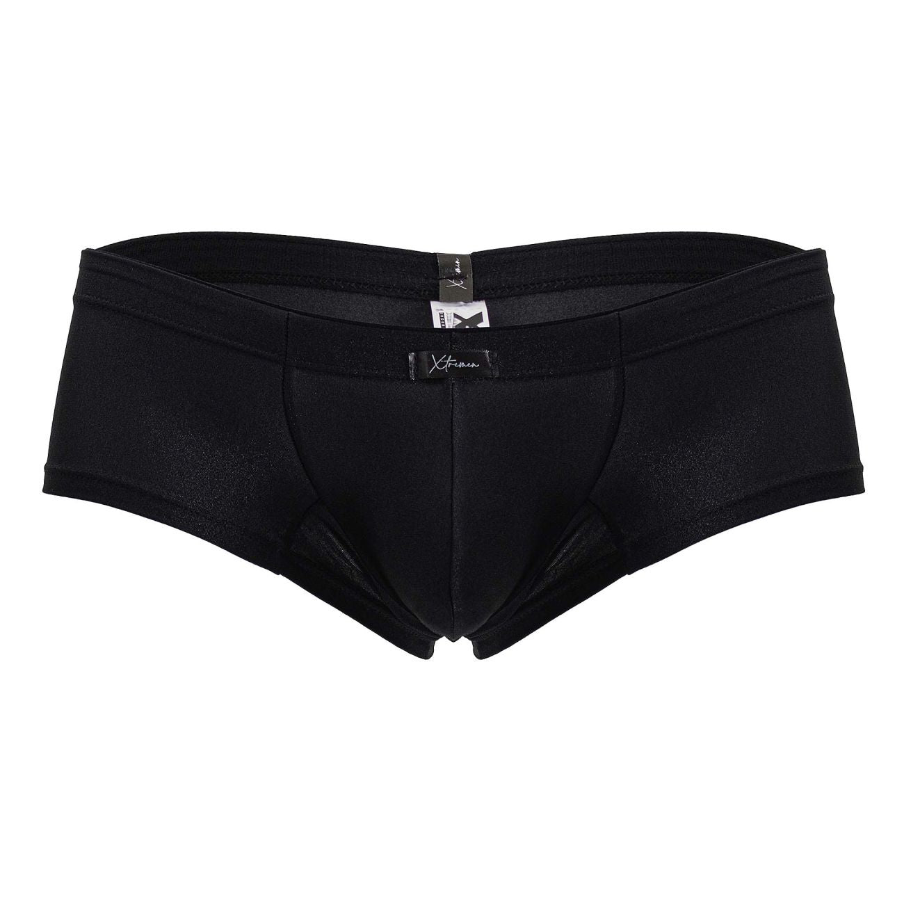 Xtremen 91234 Mens Microfiber Contoured Fit Trunks Black