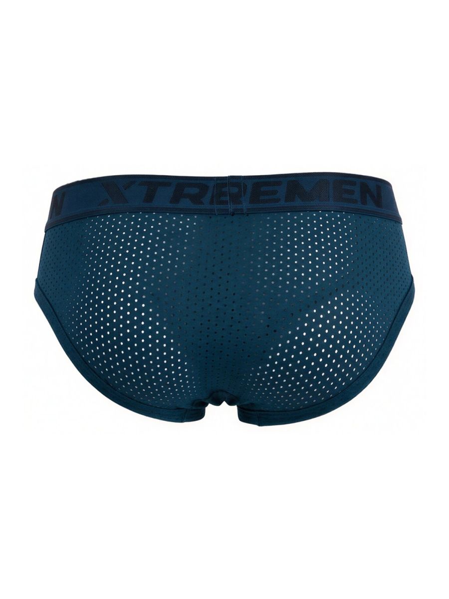 Xtremen 91250 XTREMEN Mens Athletic Performance Mesh Briefs Petrol