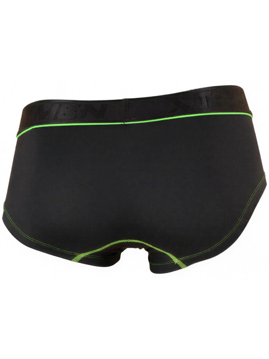 Xtremen 91259 Mens Microfiber Ultra Sleek Trunks Black