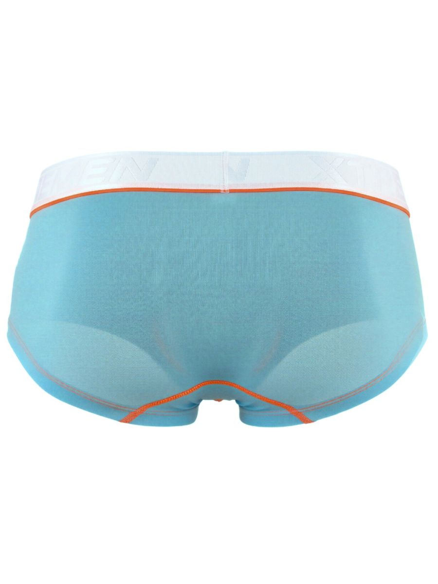 Xtremen 91259 Mens Microfiber Ultra Sleek Trunks Light Blue