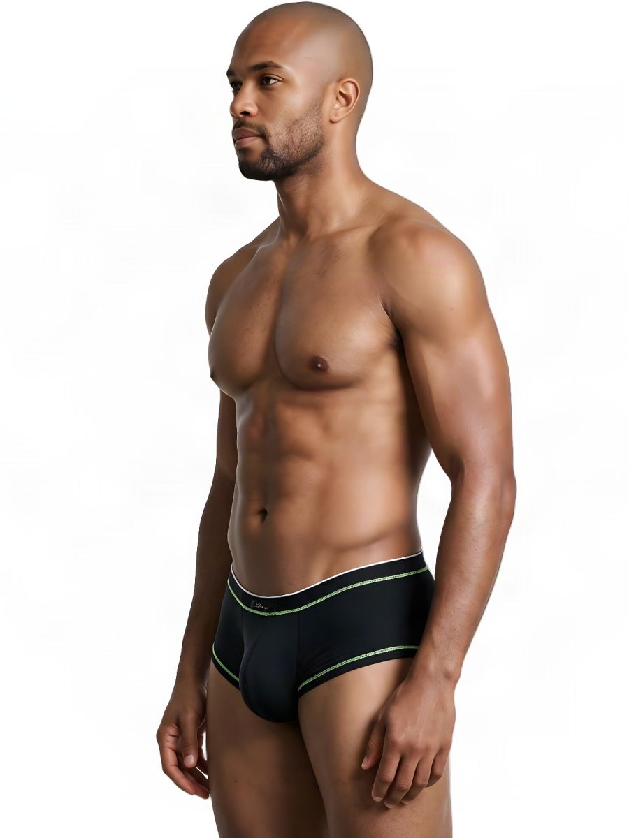 Xtremen 91260 Mens Microfiber Ultra Sleek Briefs Black