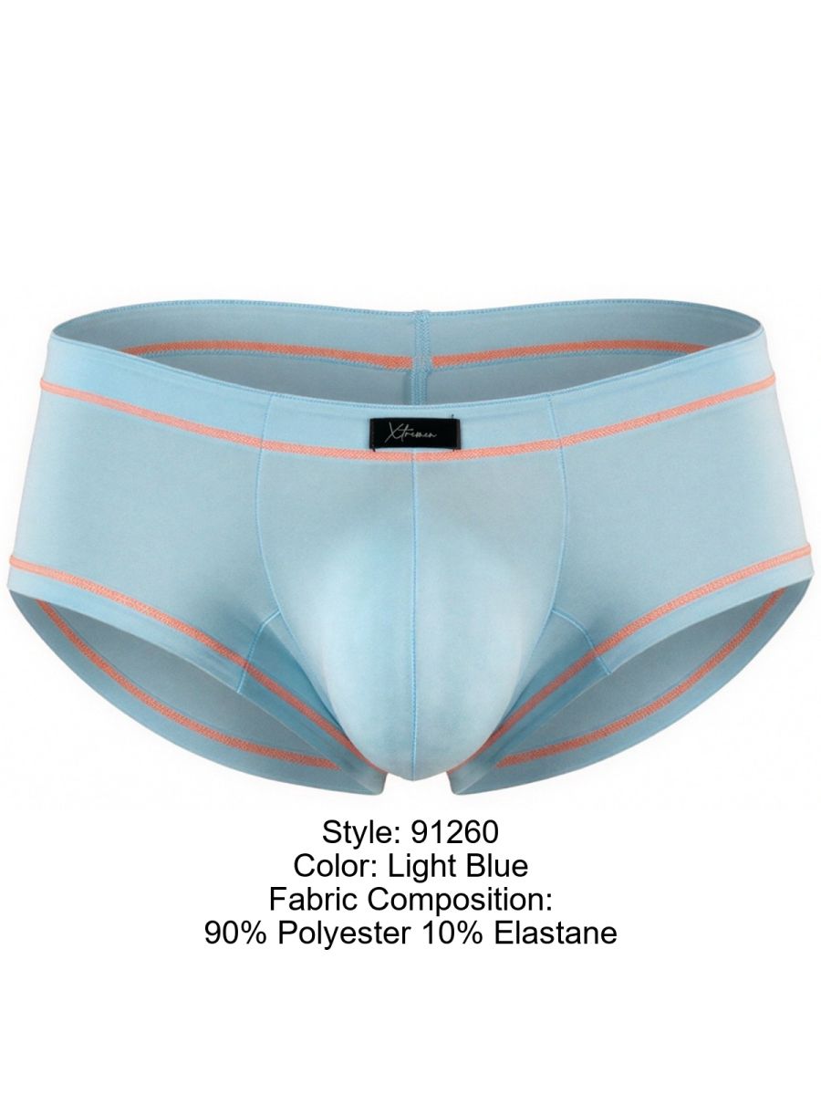 Xtremen 91260 Mens Microfiber Ultra Sleek Briefs Light Blue