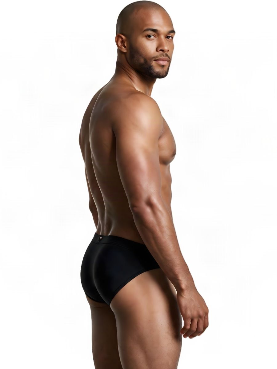 Xtremen 91261 Mens Microfiber Ultra Sleek Briefs Black