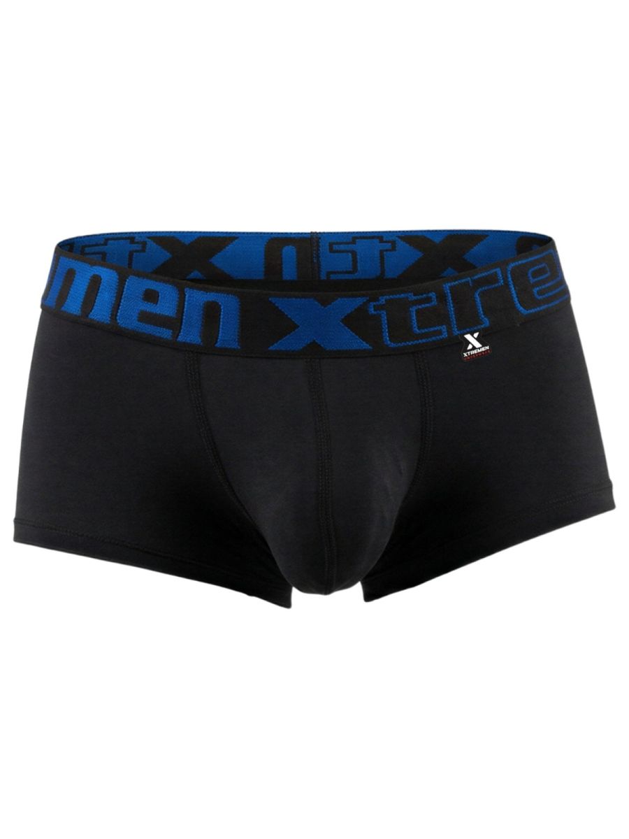 Xtremen 91272 Mens Microfiber Daily Essentials Trunks Black