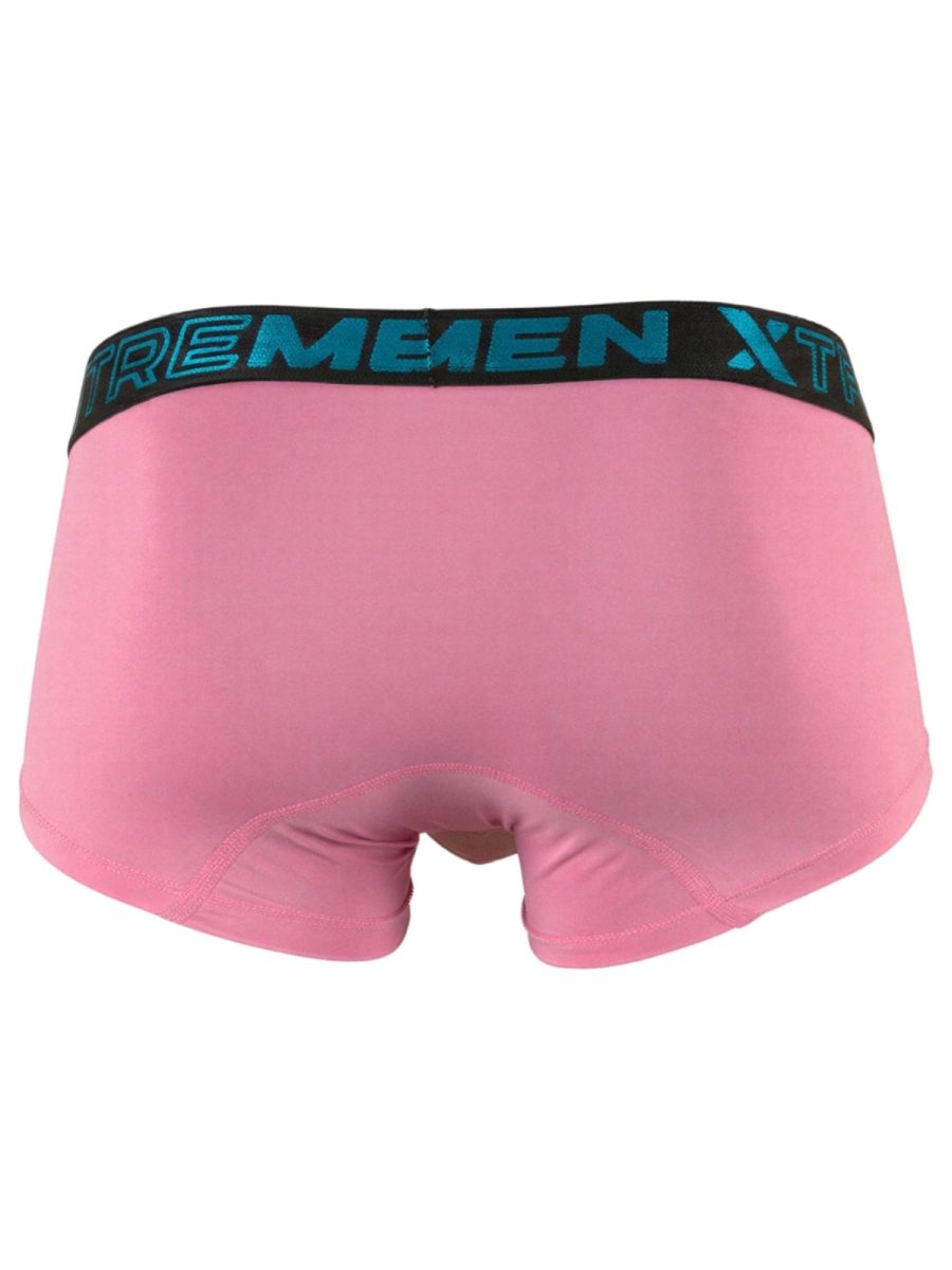 Xtremen 91272 Mens Microfiber Daily Essentials Trunks Pink