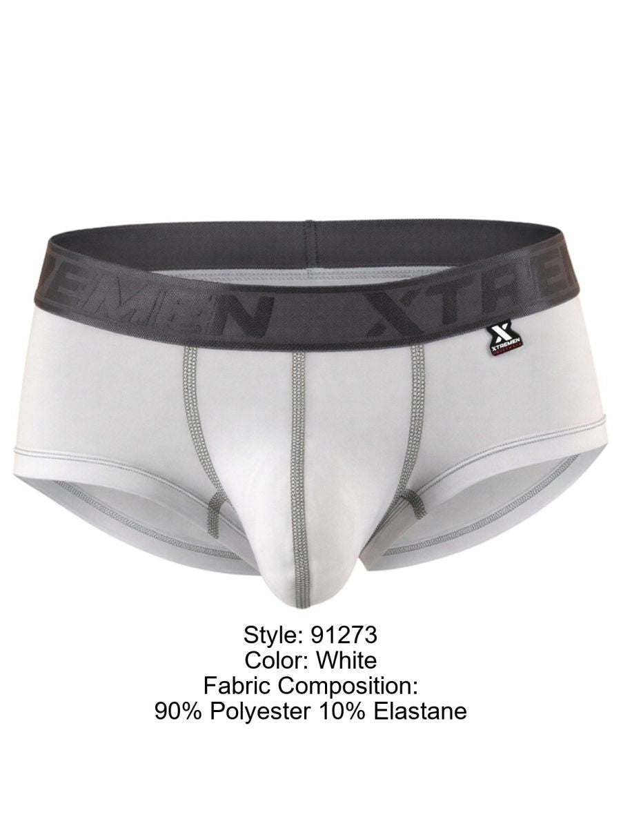 Xtremen 91273 Mens Microfiber Daily Comfort Briefs White