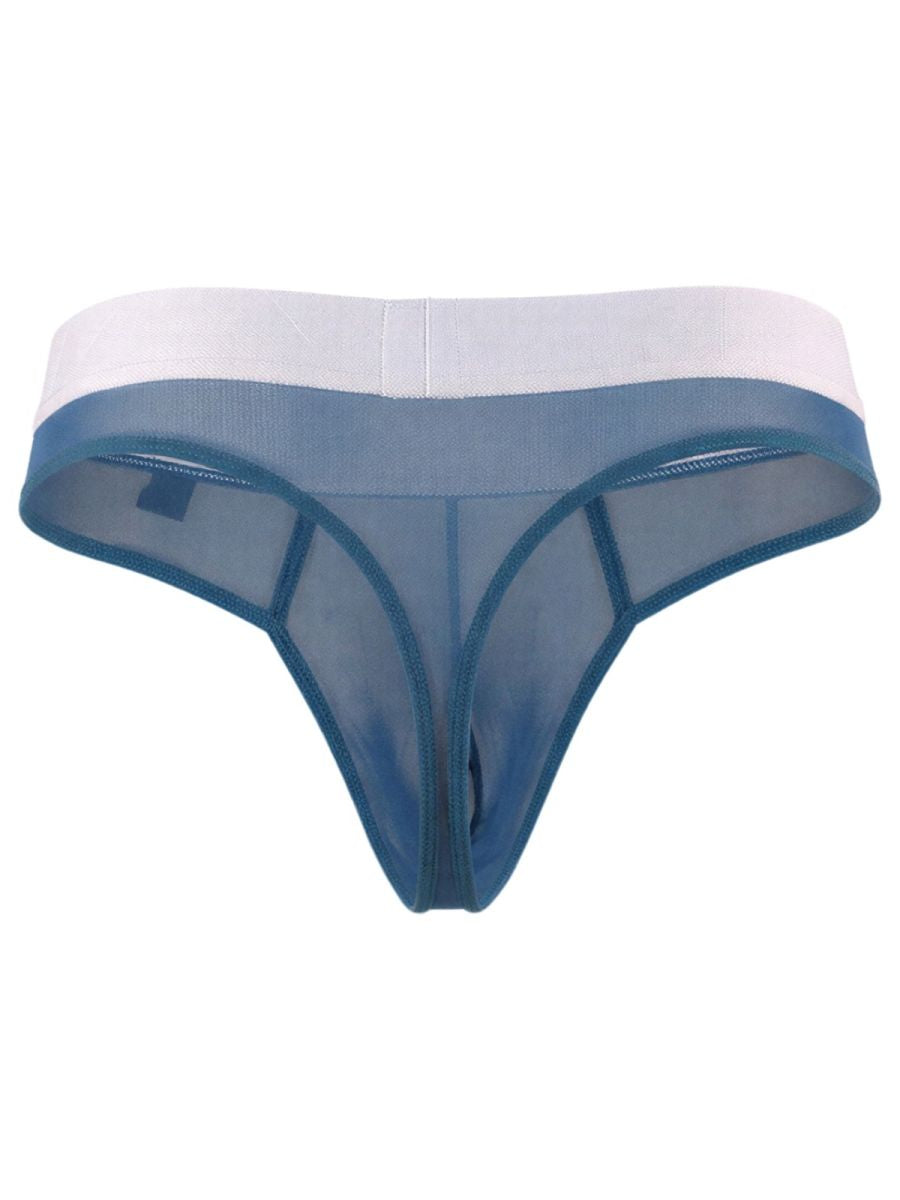 Xtremen 91278 Mens Microfiber Mesh Breathing Support Thongs Blue