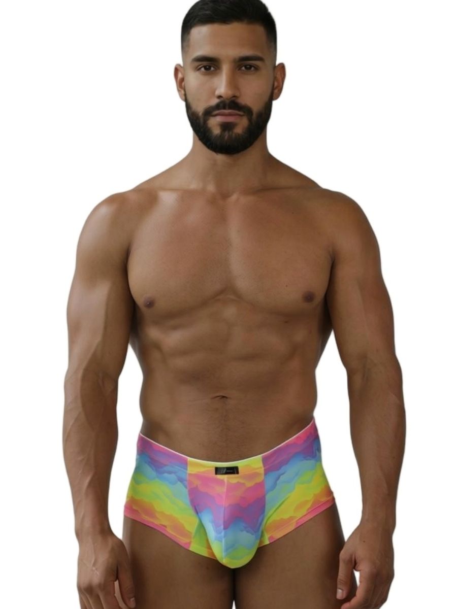 Xtremen 91283 Ultimate Low-Rise Rainbow Printed Briefs Cloud
