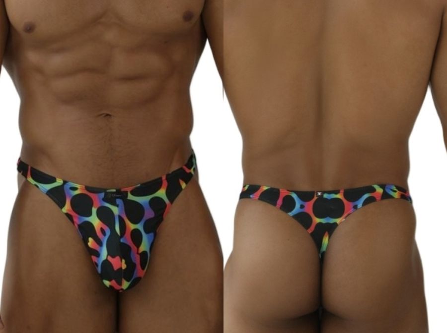 Xtremen 91284 Ultimate Rainbow Expression Men's Thong Mushroom