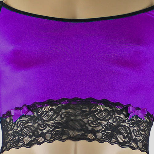 Mens Joanne Sexy Lingerie Babydoll with G string - Sizes up to 3XL (light pink & white plus other colours)
