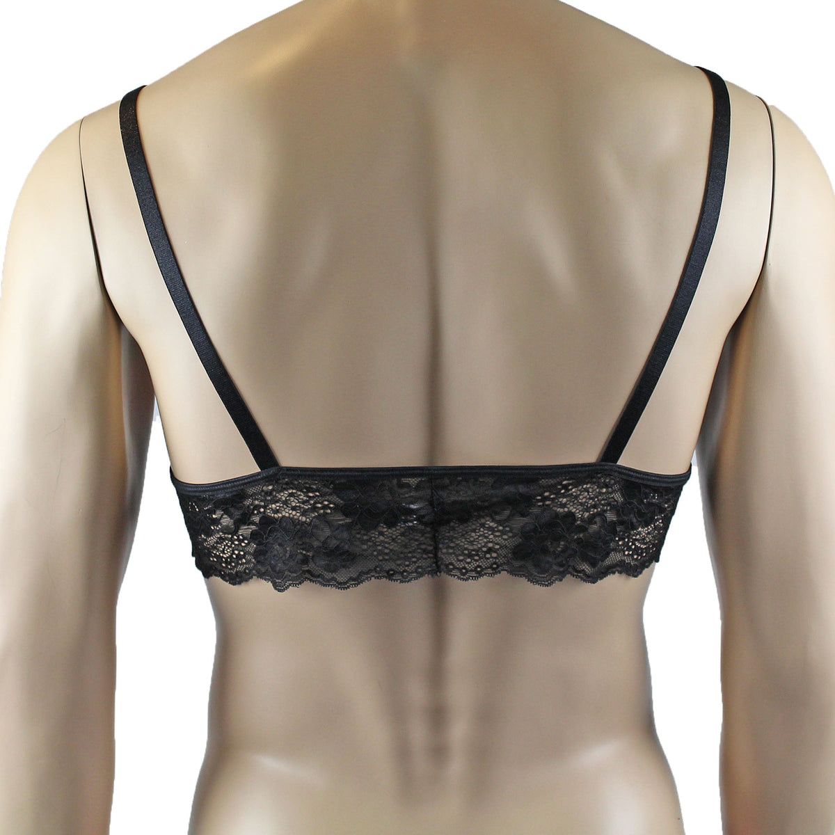 Mens Hot Pink Polka Dot & Lace Bra Top with Fun & Flirty Detail