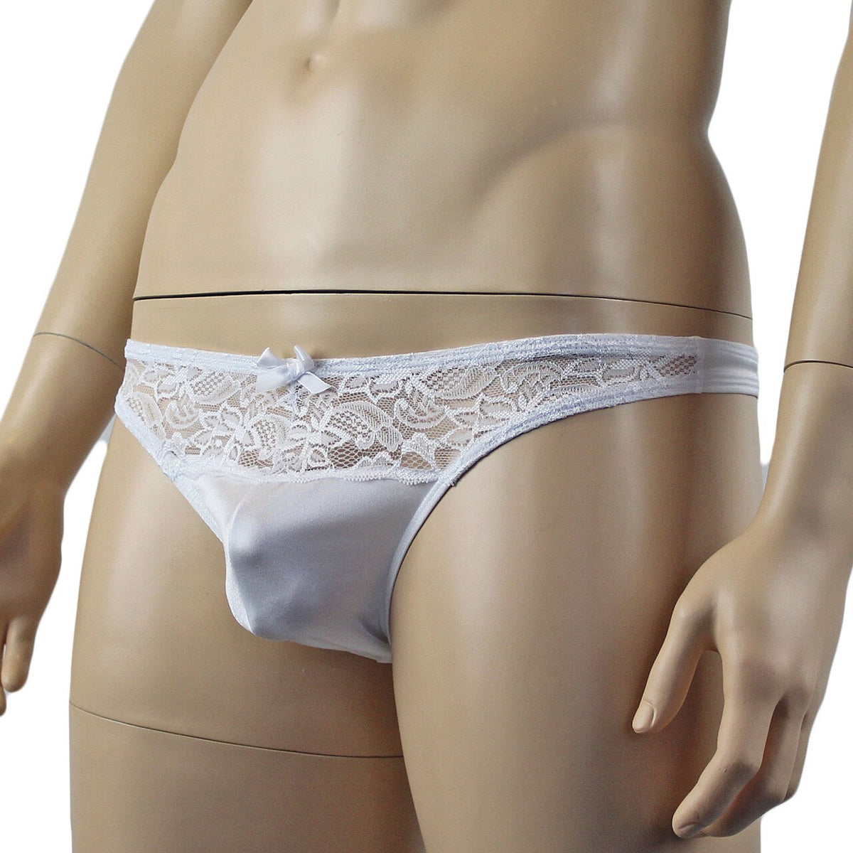 Male Romance Stretch Spandex Bikini Brief White or Black
