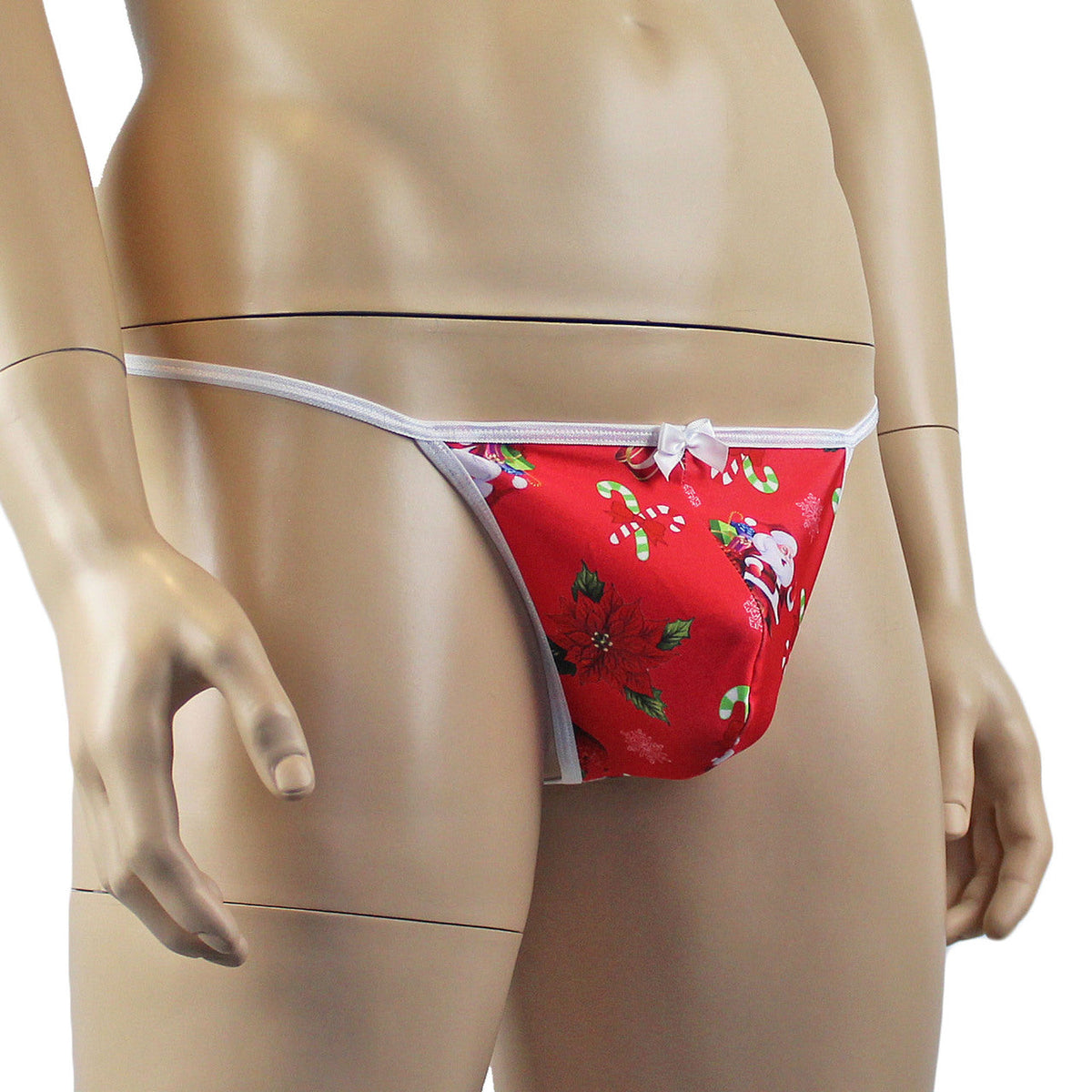 Mens Christmas Santa Pouch G string