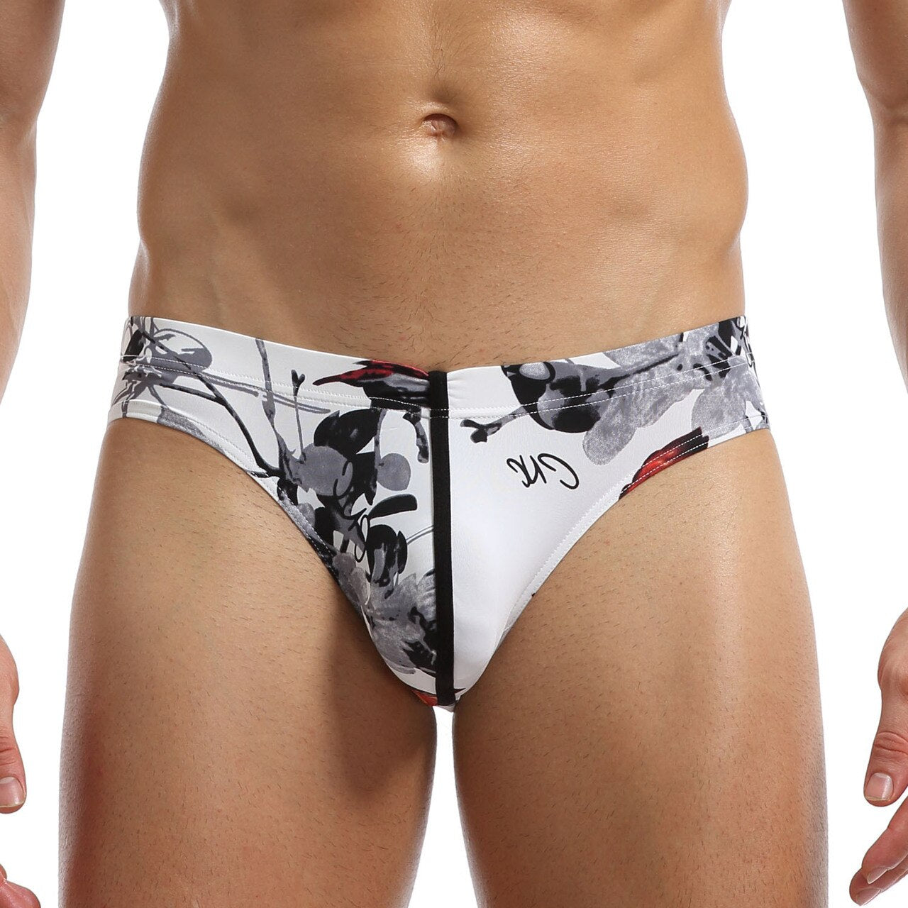 SALE - Mens Polymide Comfortable & Light Bikini Briefs Flowers