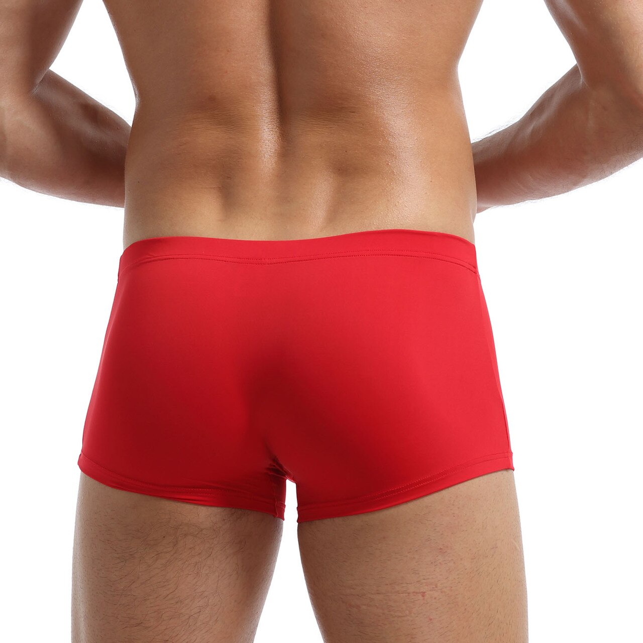 JCSTK - Mens Polymide Comfortable & Light Boxer Briefs Red