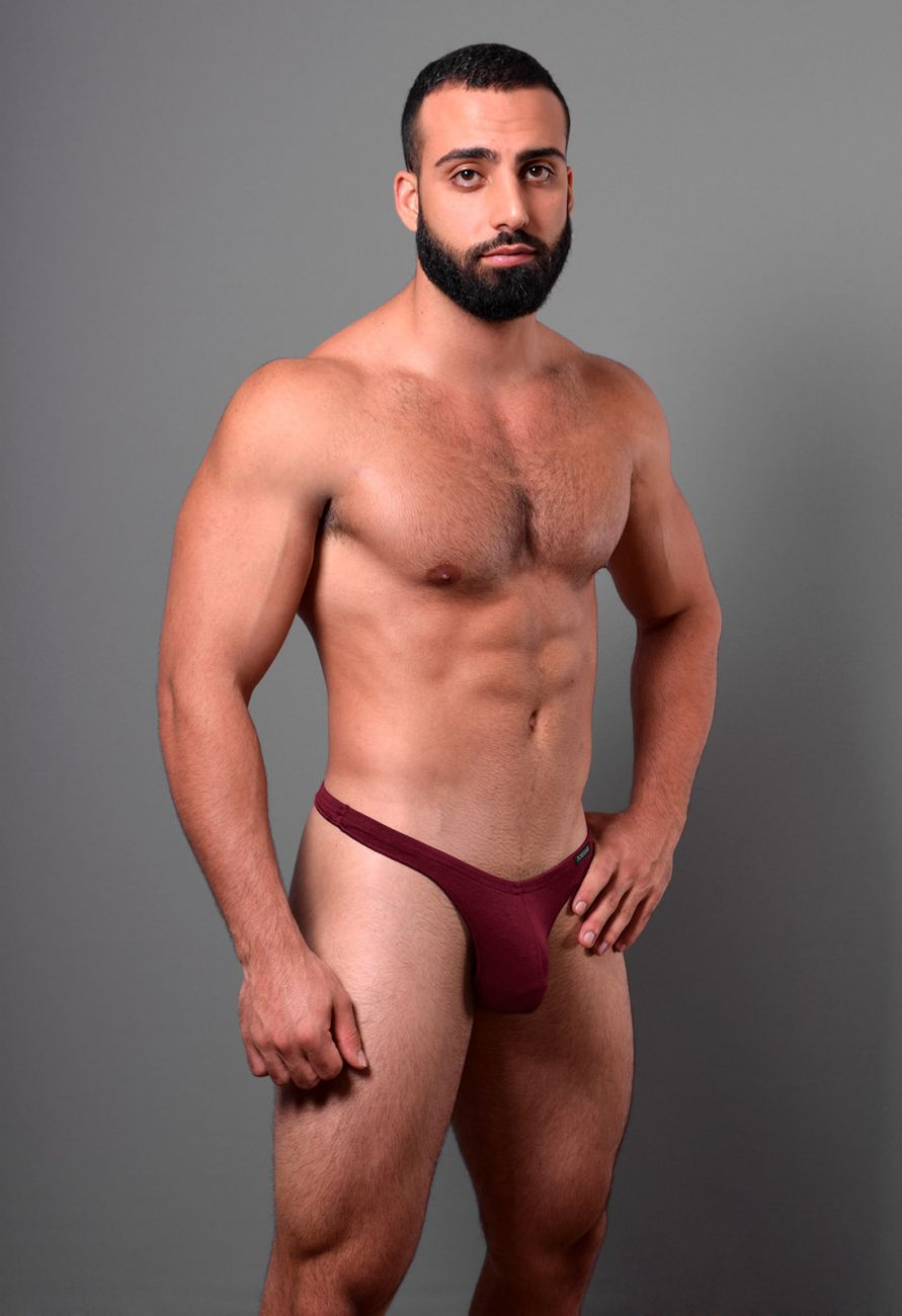 Doreanse 1392-BRD Euro Mens Thong Bordeaux