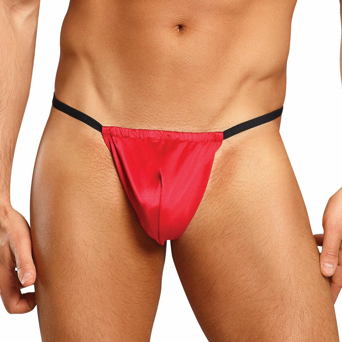 Satin Lycra Pouch Red