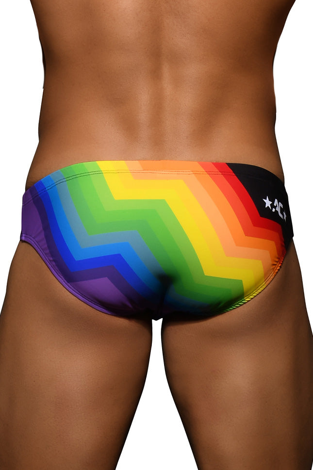 JCSTK - Andrew Christian Pride Vision Underwear Bikini Swimwear for Men Printed