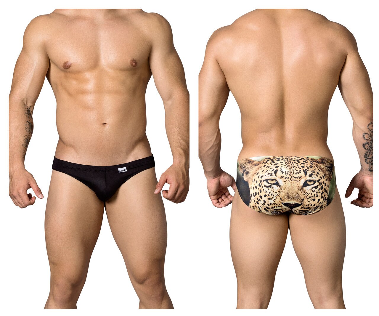 JCSTK - Candyman 99268 Mens Cheetah Face Bikini Brief