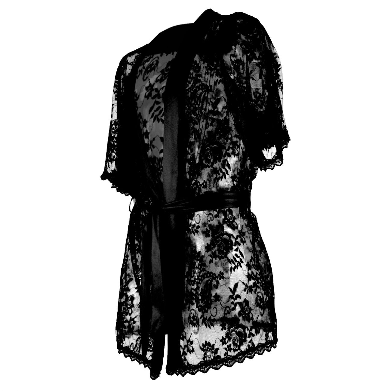 CandyMan 99322 Lace Kimono with Thong