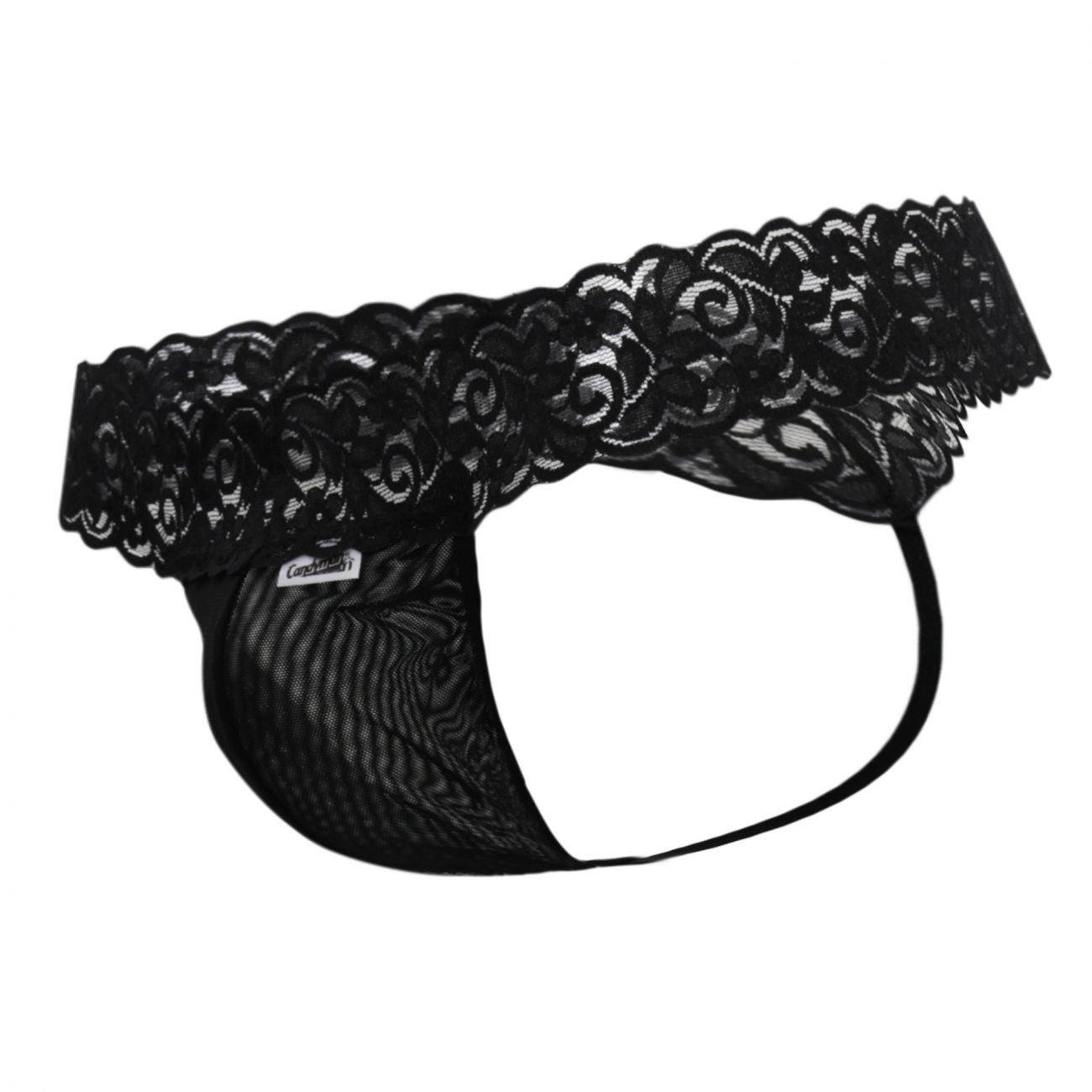JCSTK - CandyMan 99370X Alluring Thongs Black Plus Sizes