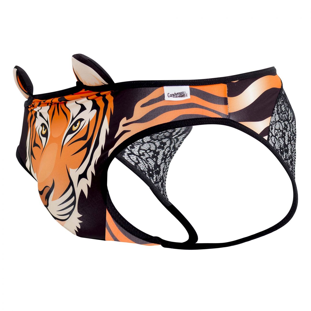 SALE - CandyMan 99458 Jockstrap Color Tiger Print