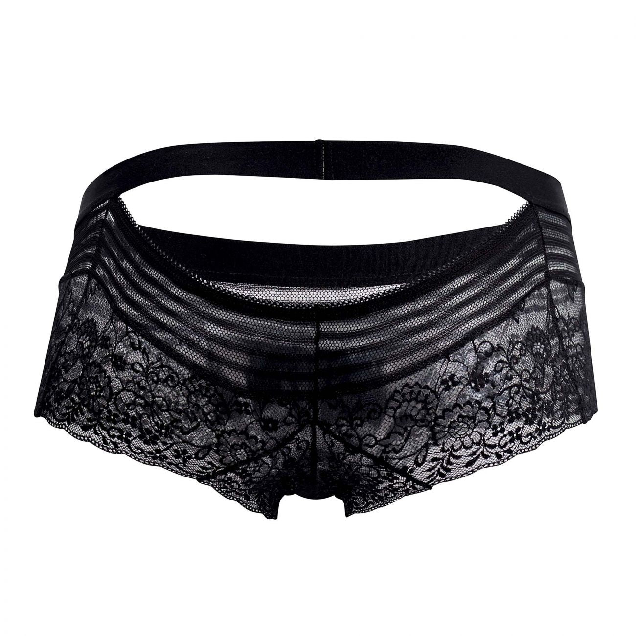 CandyMan 99466X Lace Briefs Black Plus Sizes