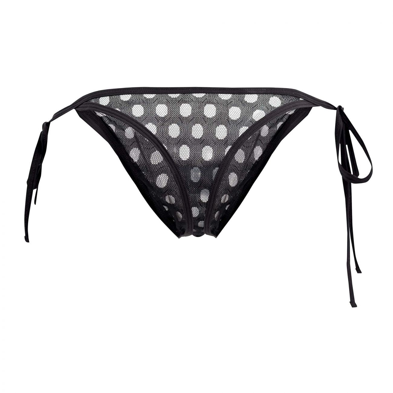 CandyMan 99505 Tie-Side Lace Thongs Black