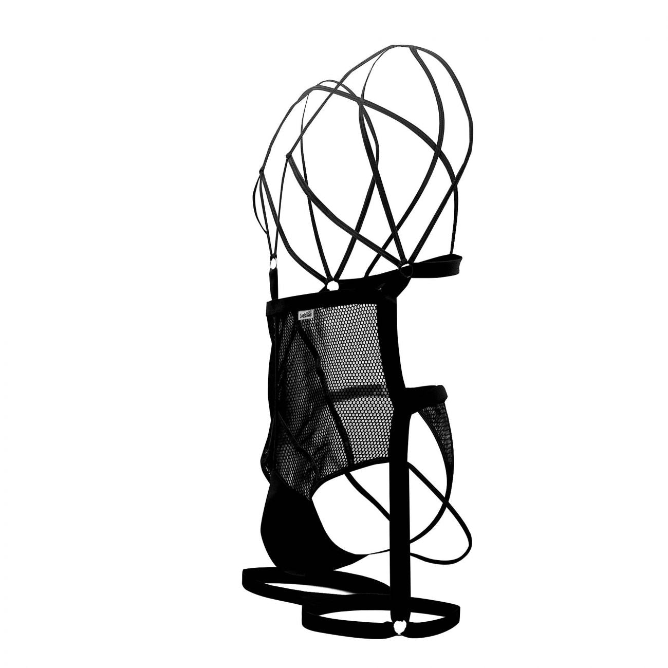 CandyMan 99542 Garter Bodysuit Black