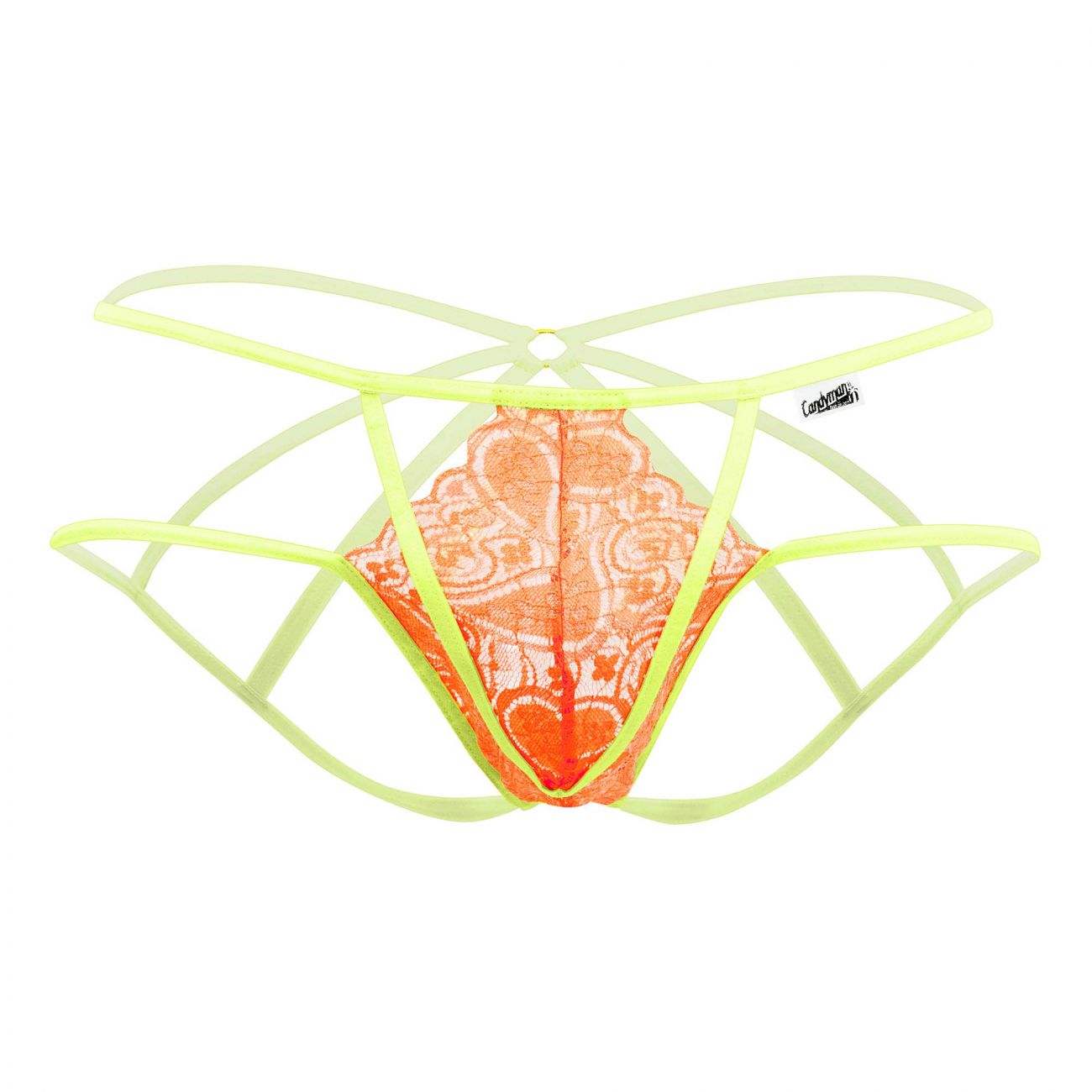 CandyMan 99559 Lace Jockstrap Hot Orange