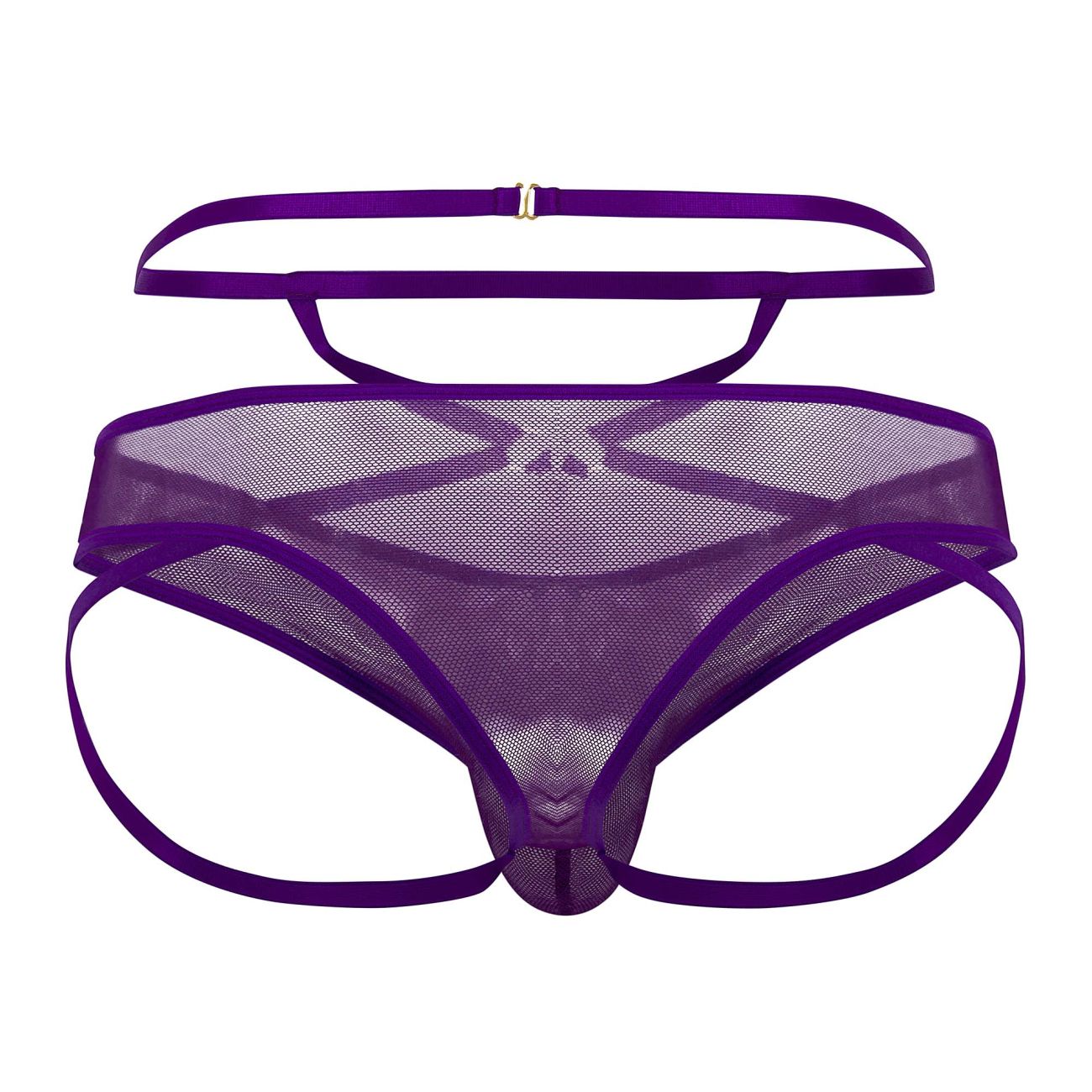 CandyMan 99640 Mesh Thongs Purple