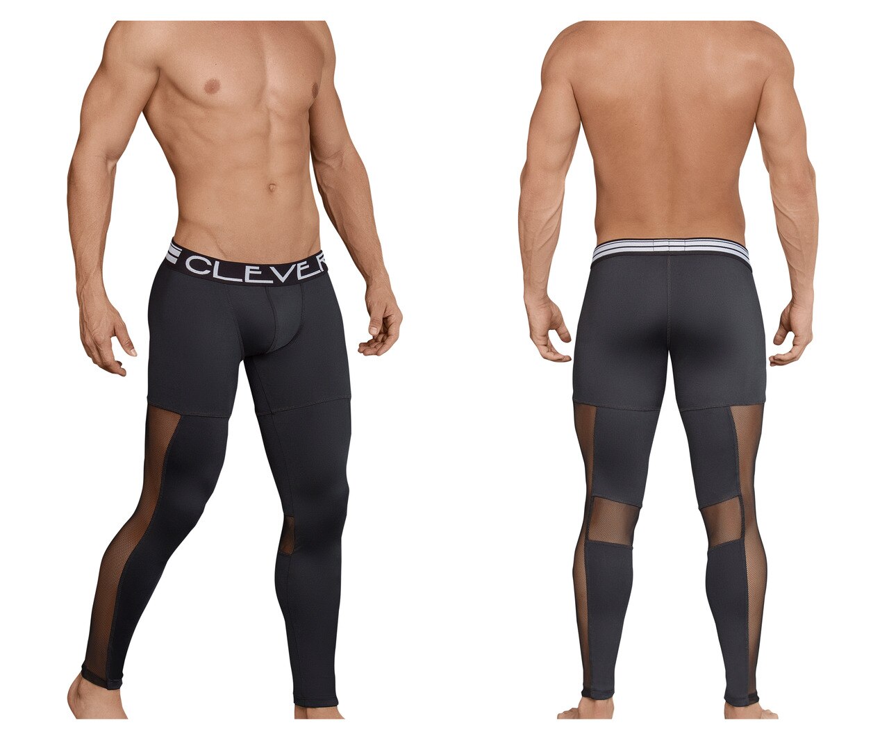 JCSTK - Mens Clever Underwear Long Johns Black