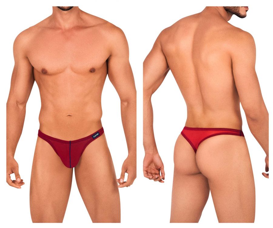 Clever 0442 Clarity Thongs Red