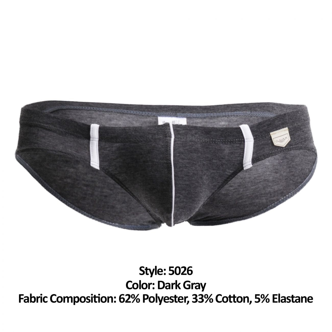 Clever 5026 Beats Latin Briefs Dark Gray