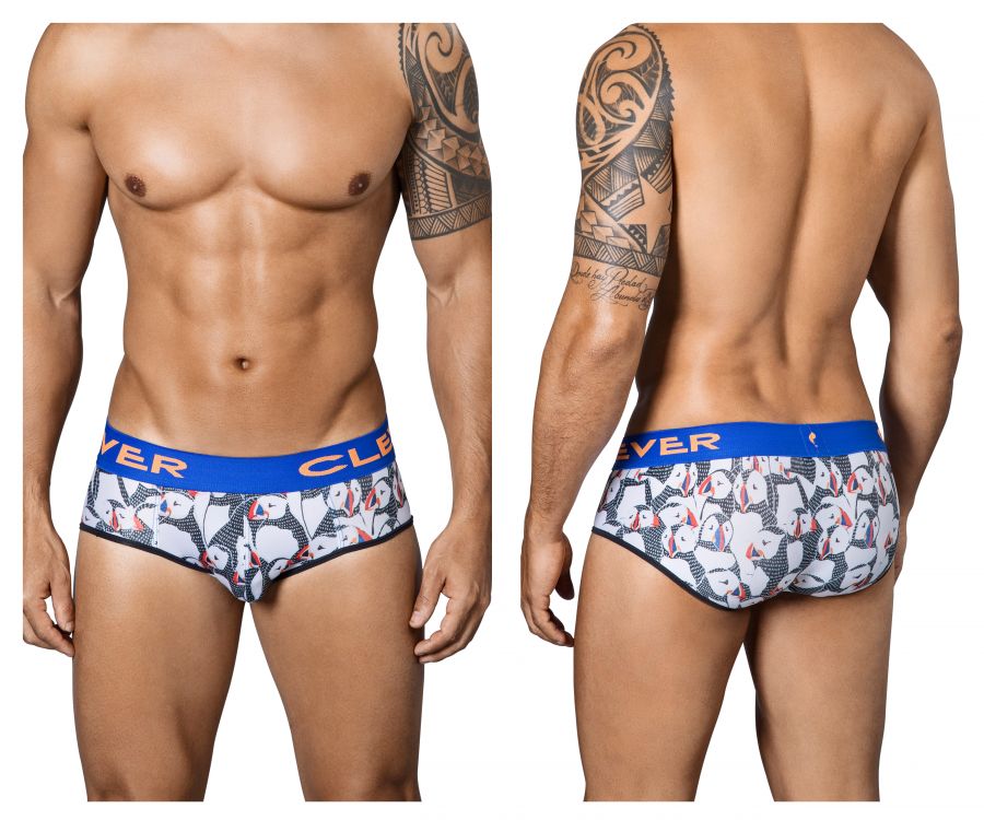 Clever 5339 Artic Piping Briefs Black & Blue