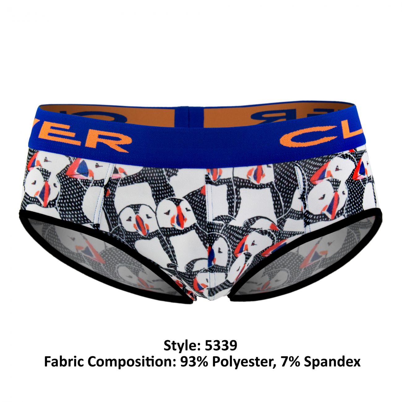 Clever 5339 Artic Piping Briefs Black & Blue