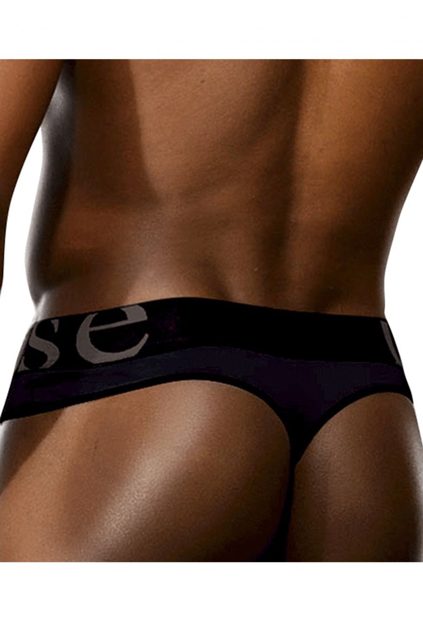 Doreanse 1250-BLK Wide-band Mens Thong Black