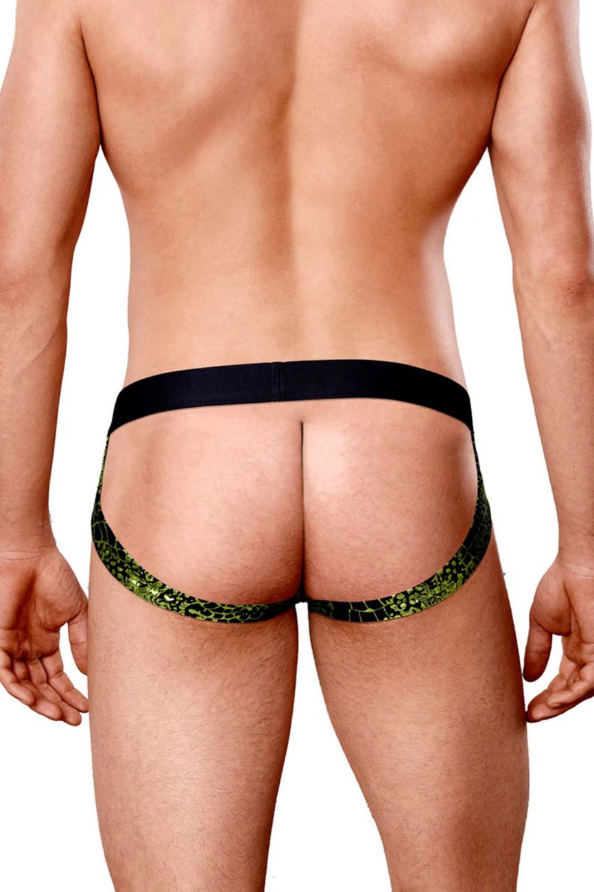 Doreanse 1262-PRN Space Venom Jockstrap Green Printed