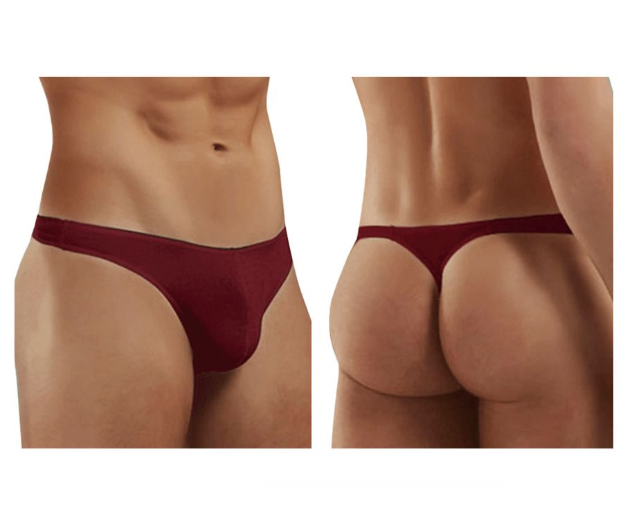 Doreanse 1280-BRD Hang-loose Mens Thong Bordeaux