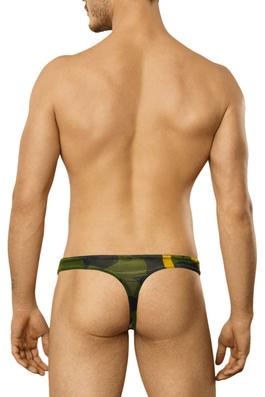 Doreanse 1303-PRN Camosaic Mens Thong Green