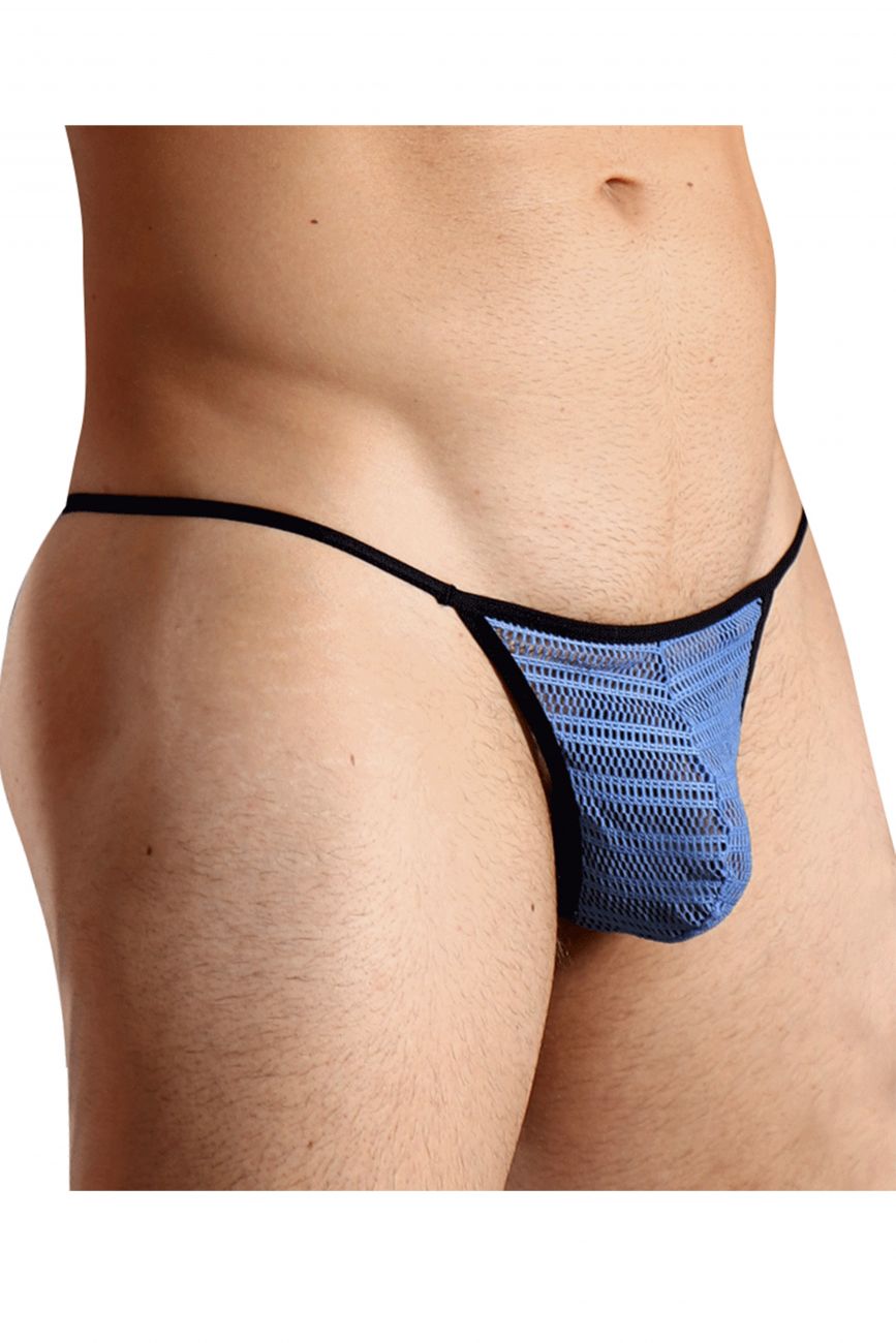 Doreanse 1306-BLU Mesh G-String Mens Thong Blue