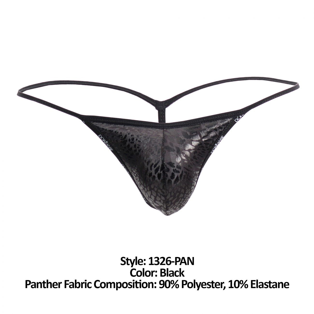 Doreanse 1326-PAN Flashy G-String Black Panther