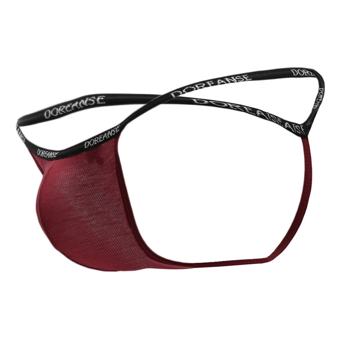 Doreanse 1330-BRD Ribbed Modal T-thong Mens Thong Bordeaux