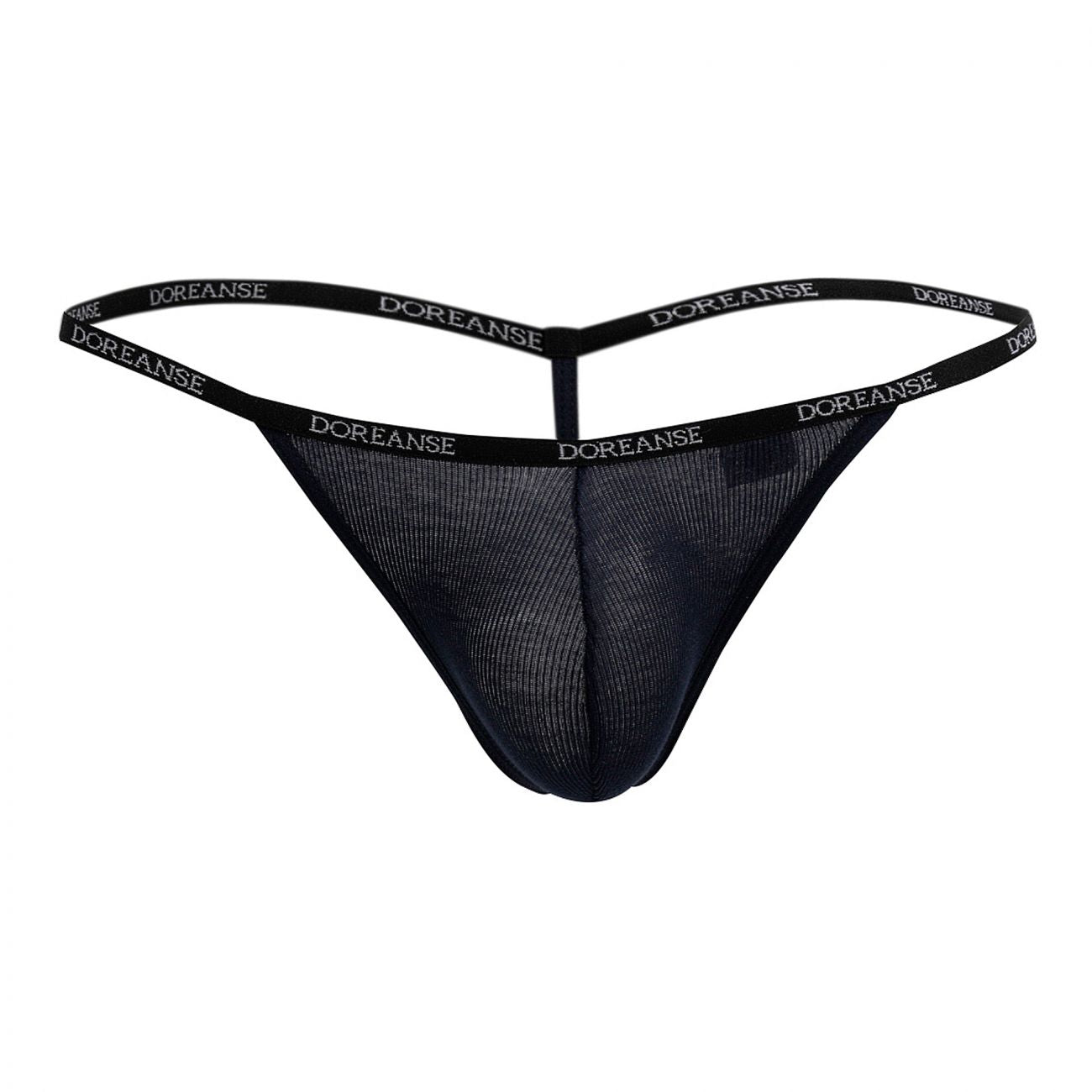 Doreanse 1330-NVY Ribbed Modal T-thong Navy