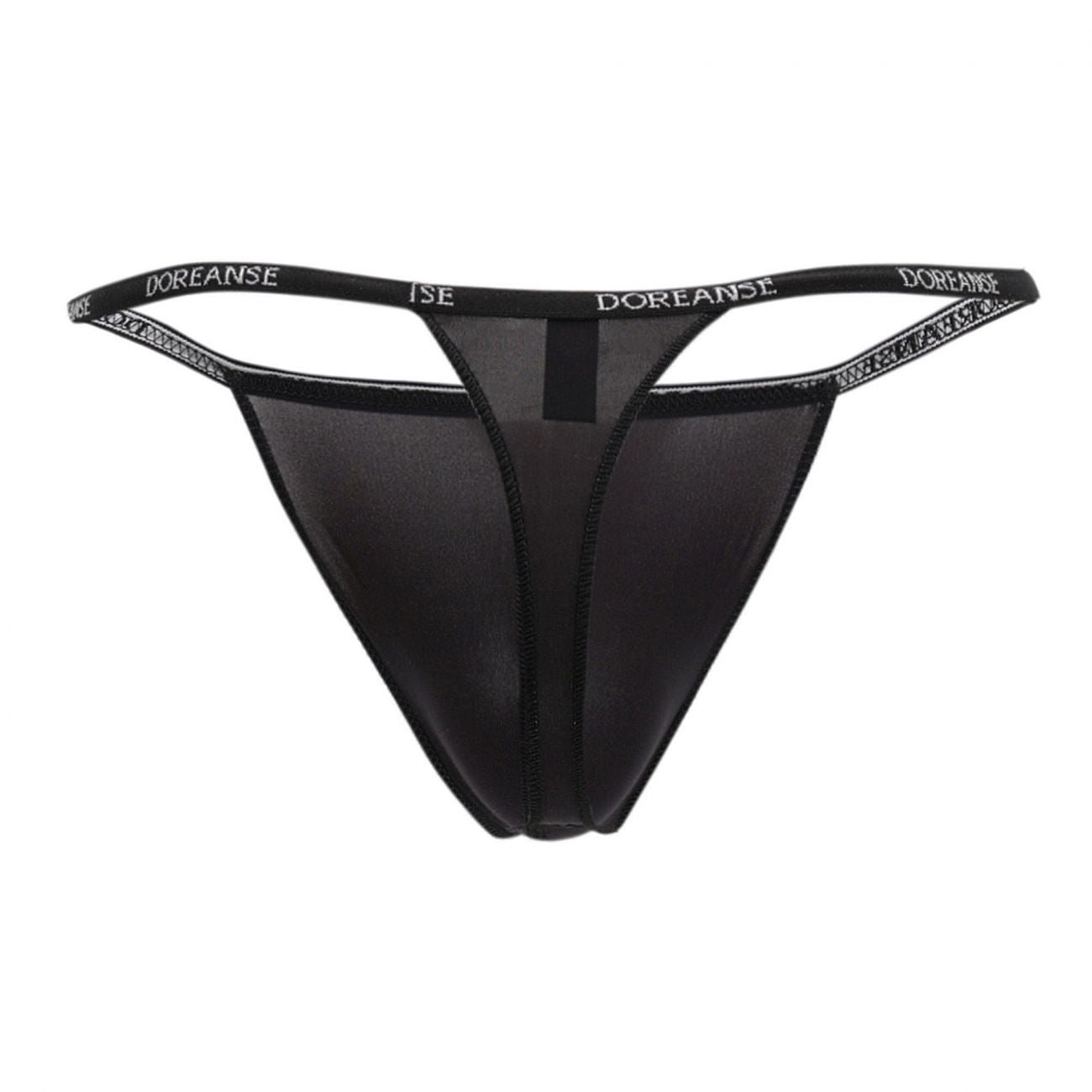 Doreanse 1390-BLK Aire Mens Thong Black