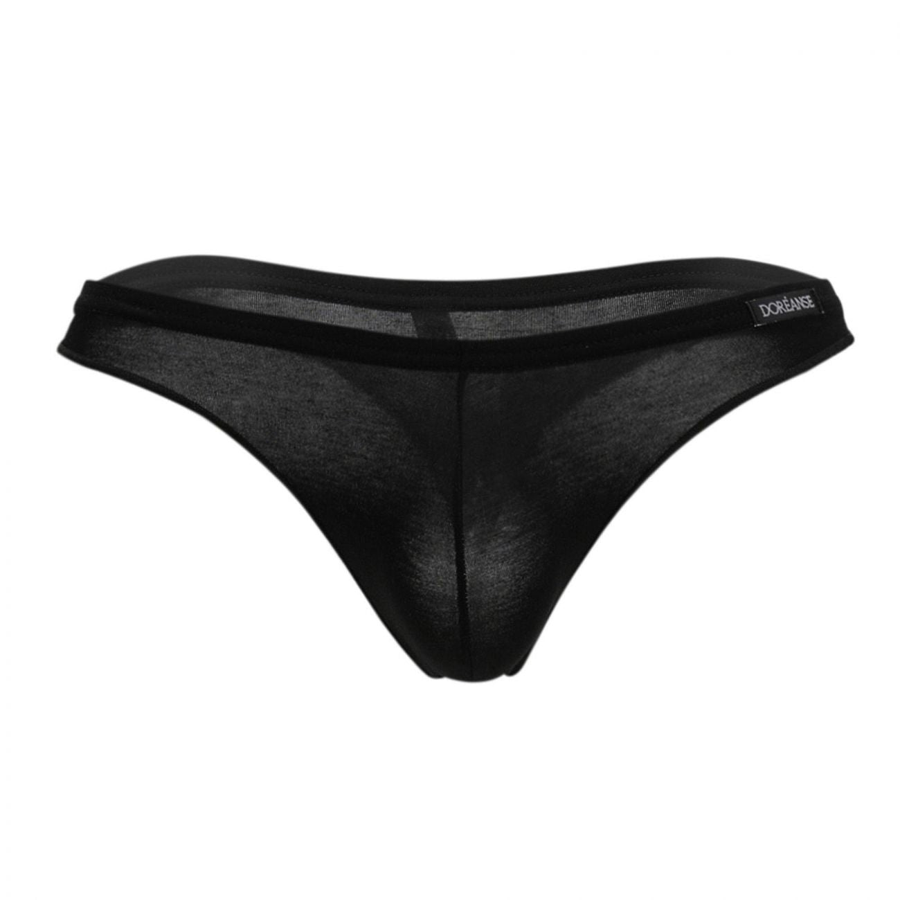 Doreanse 1392-BLK Euro Mens Thong Black