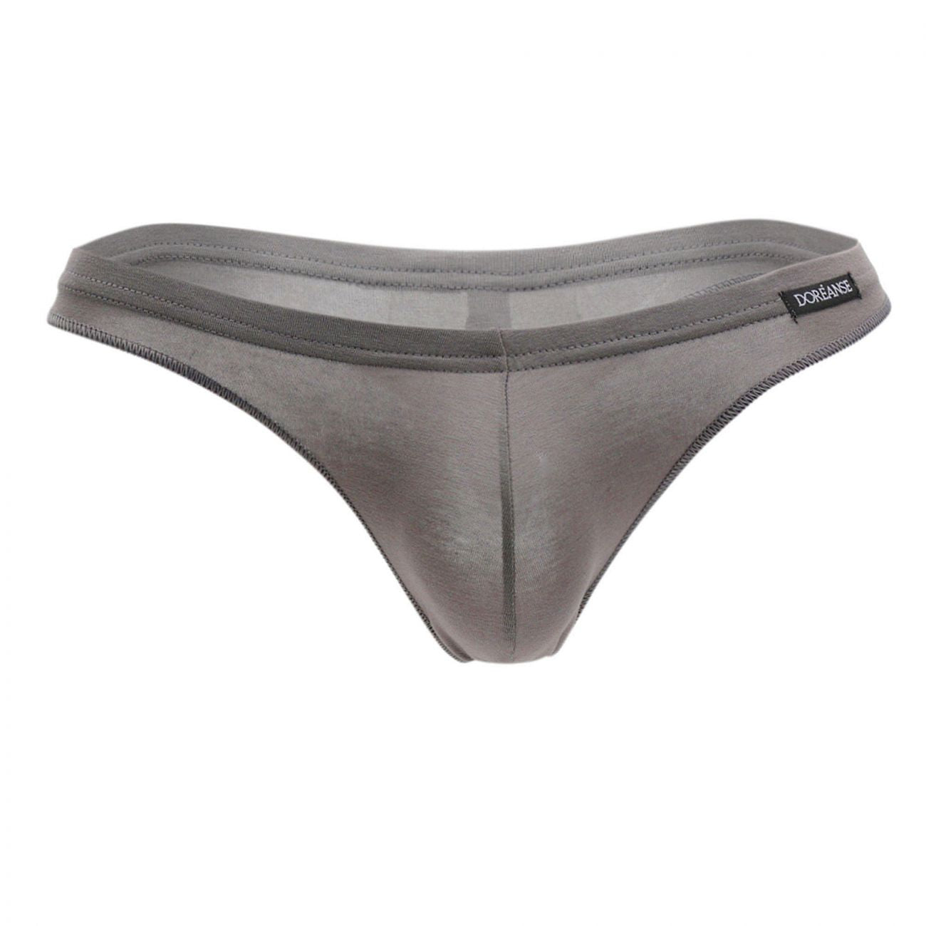 Doreanse 1392-SMK Euro Mens Thong Smoke